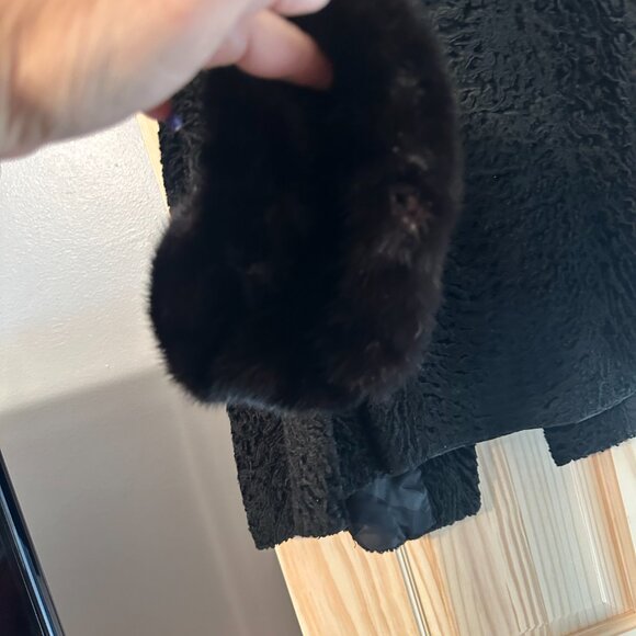 Persian Lamb Mink Collar 1950’s Evening Jacket Size Medium - Picture 3 of 11